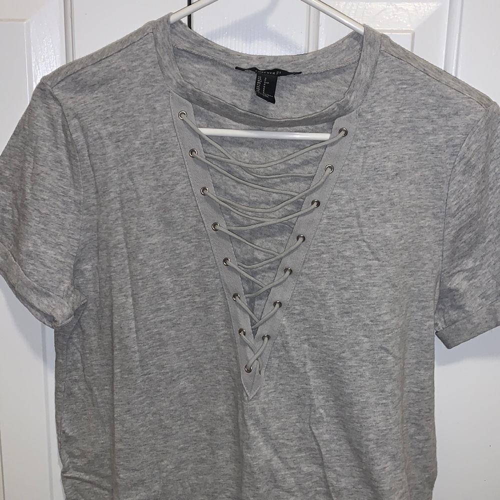 Forever 21 lace up dress